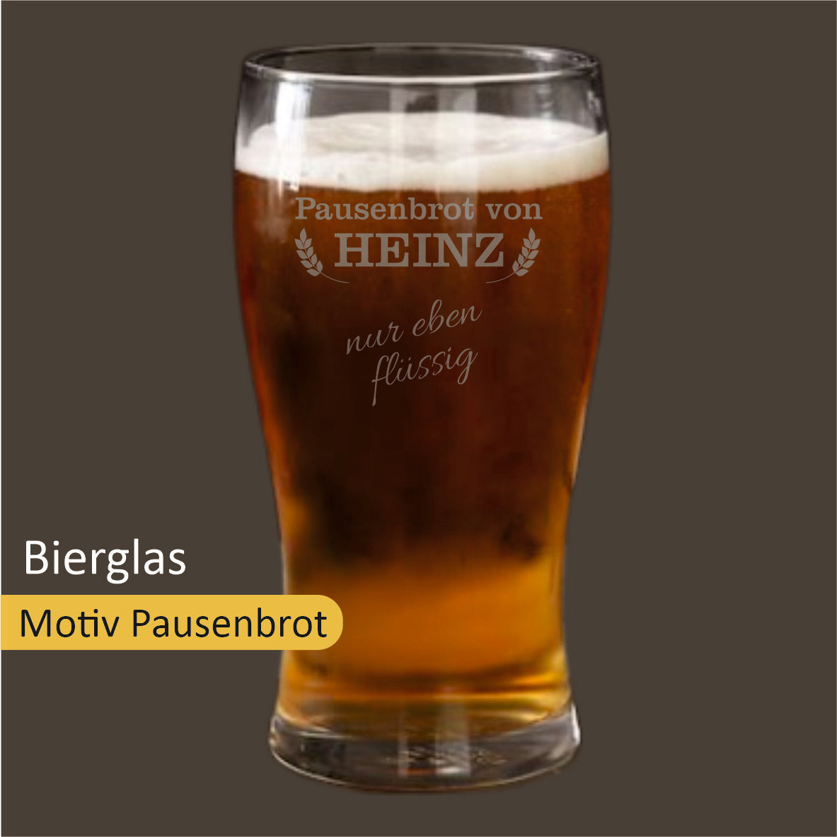 Bierglas mit Gravur für helle Biere 0,5 l