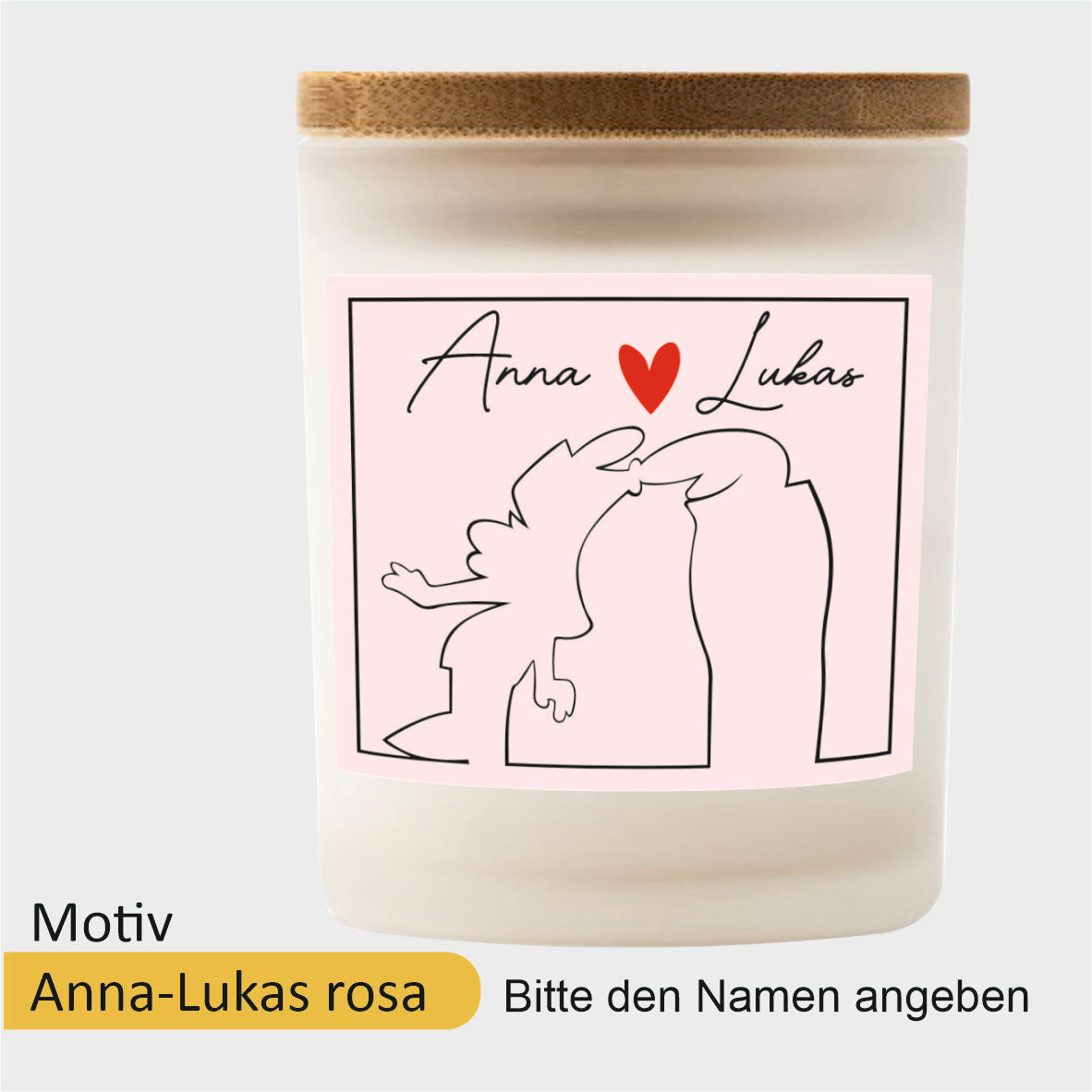 Duftkerze im Glas mit coolen Motiven