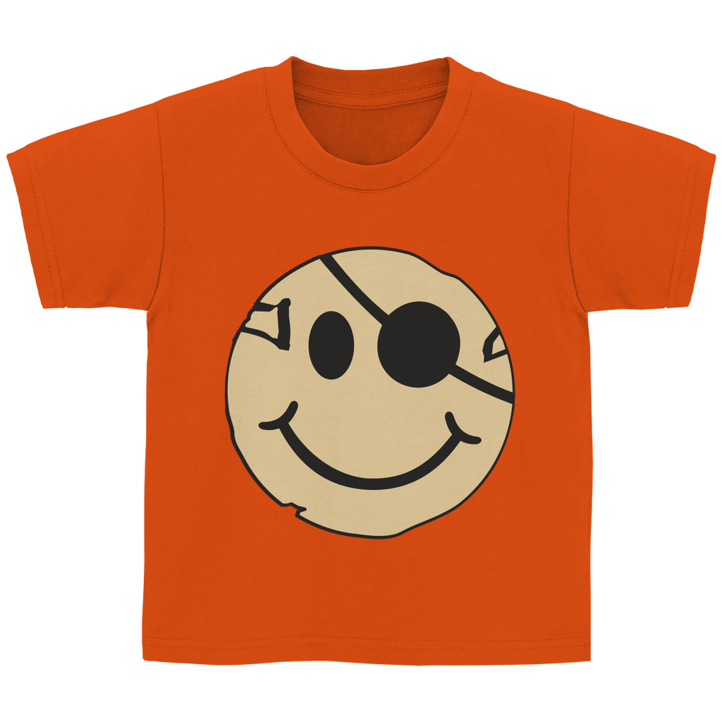 Kinder Basic T-Shirt mit lustigem Piraten Smiley
