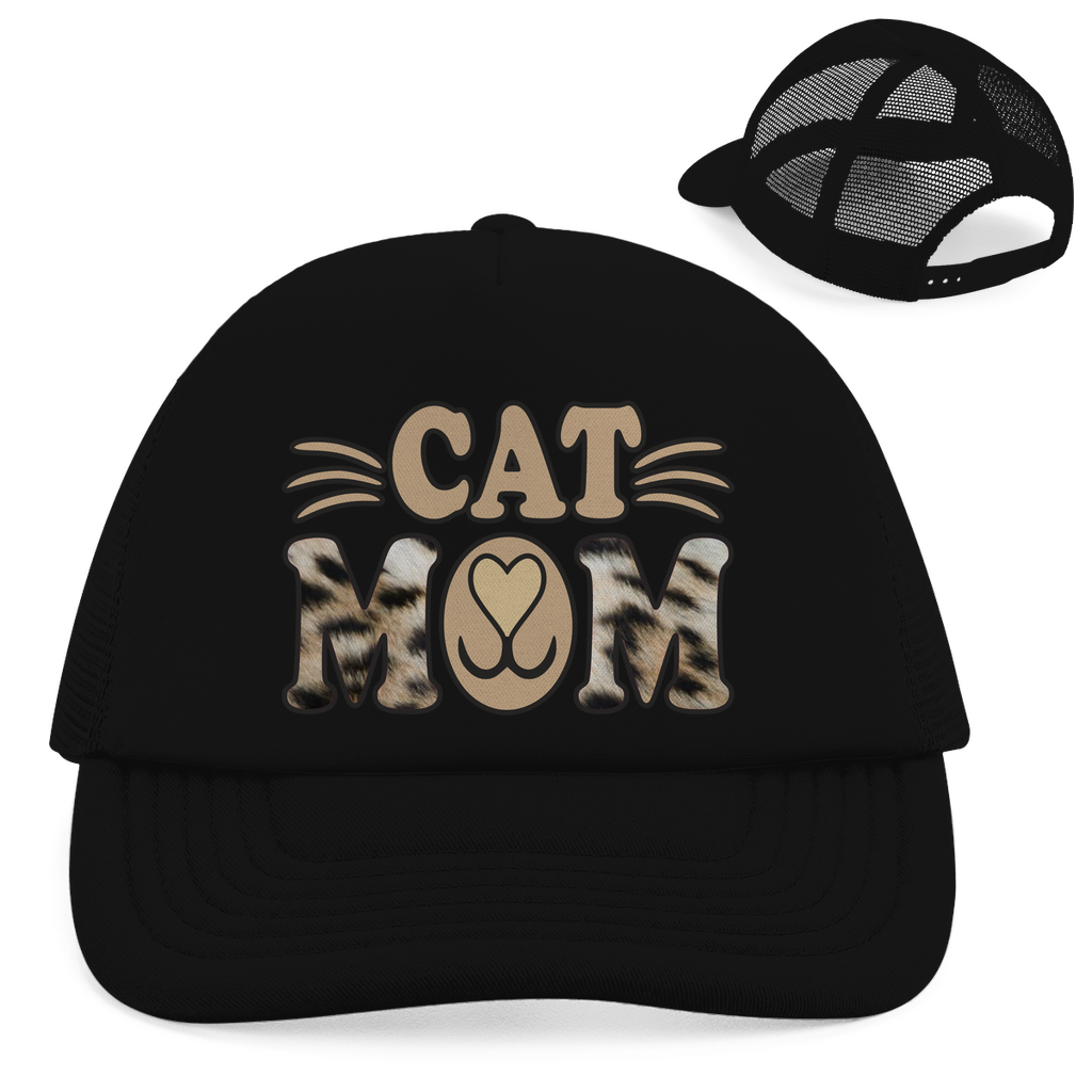 Retro Trucker Cap "Cat Mom"