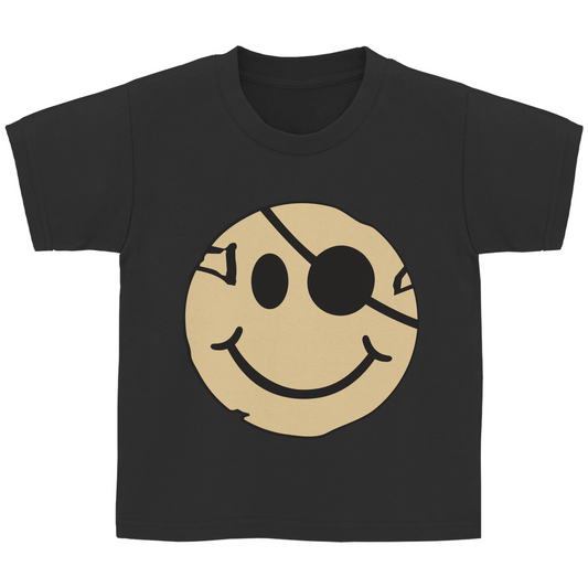 Kinder Basic T-Shirt mit lustigem Piraten Smiley