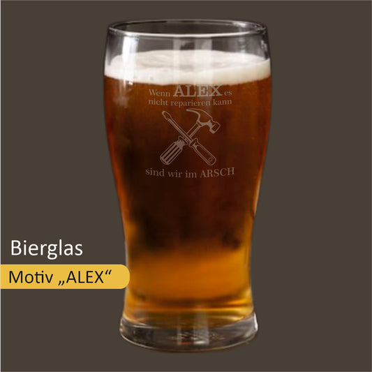 Bierglas mit Gravur für helle Biere 0,5 l