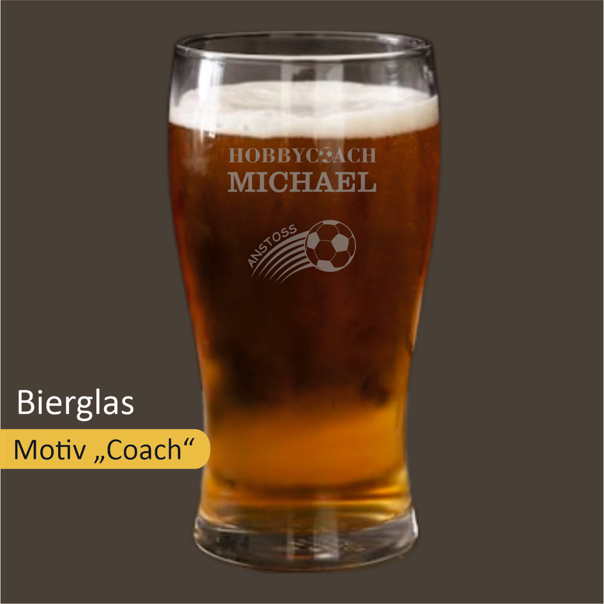 Bierglas mit Gravur - für helle Biere 0,5 l