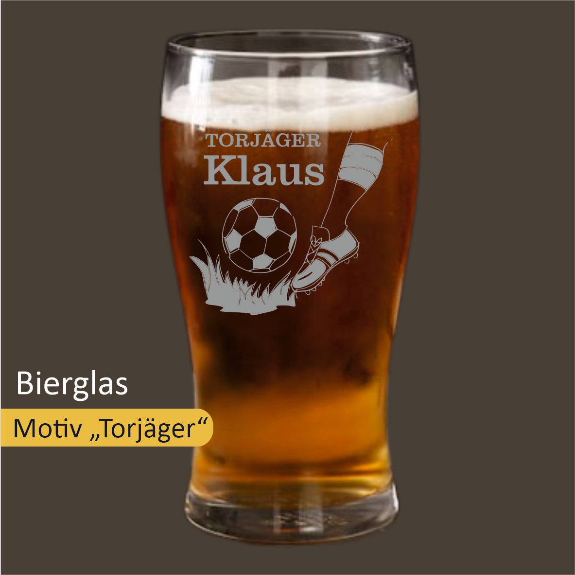 Bierglas mit Gravur - für helle Biere 0,5 l
