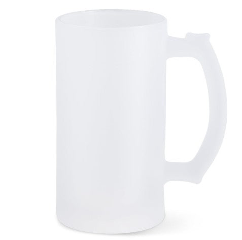 Bierkrug aus satiniertem Glas16 oz - Für Bier oder Radlerfans
