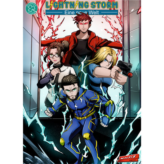 Comicheft über die spannende Geschichte von "LIGHTNING STORM" und anderen Helden.