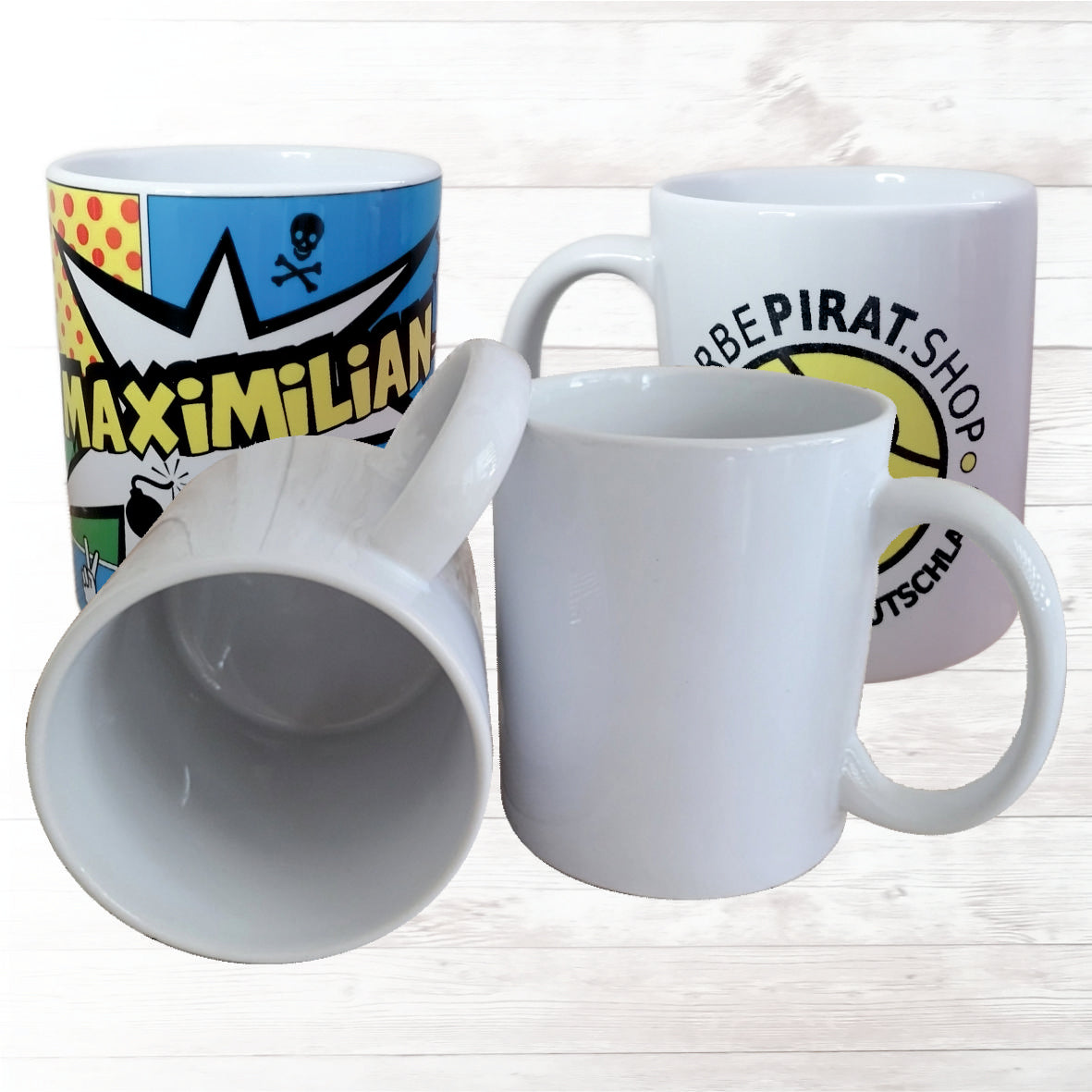 Tasse Extra Weiß - Keramik - Tassendruck mit deinem Motiv