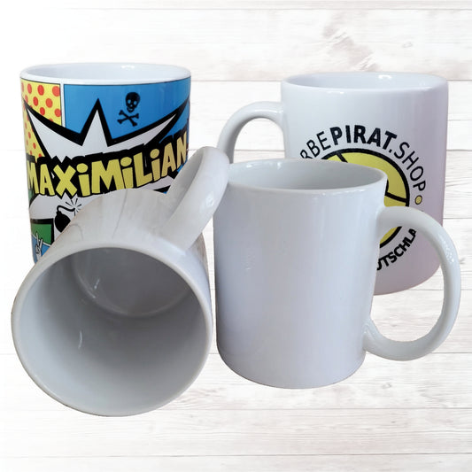 Tasse Extra Weiß - Keramik - Tassendruck mit deinem Motiv