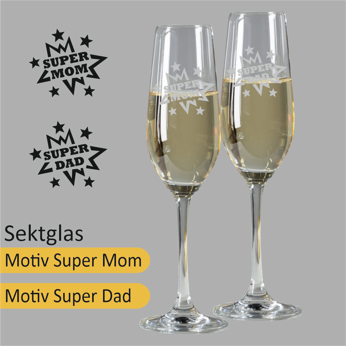 Sektglas mit Gravur – Ernesto Sektglas  215 ml