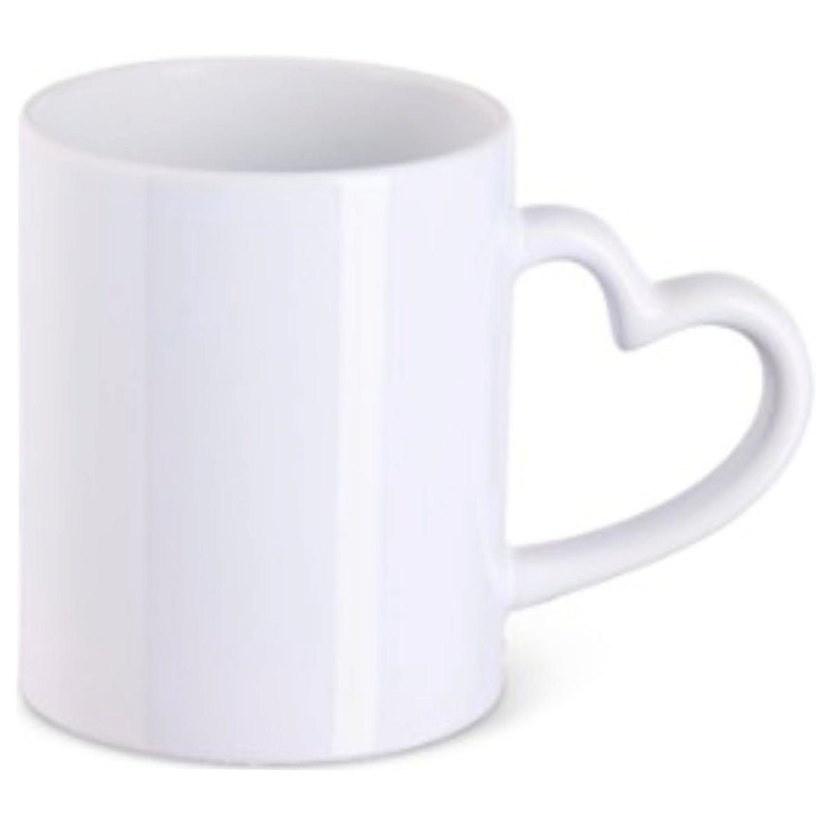 Liebestasse mit Herzgriff für den Tassendruck mit deinem Motiv