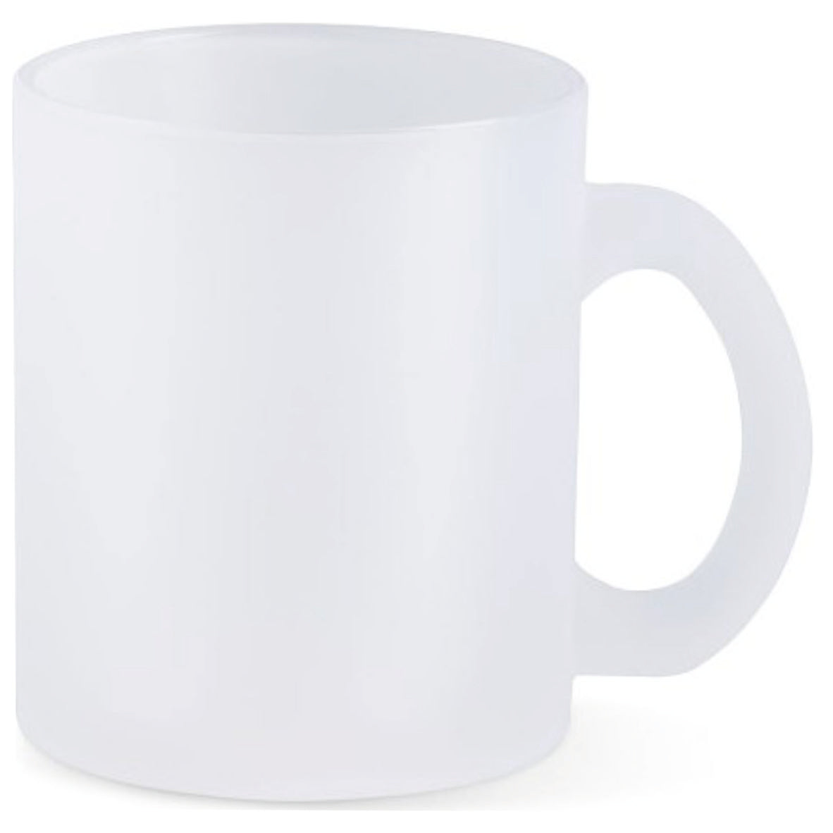 Tasse Frosty aus satiniertem Glas für den Tassendruck mit deinem Motiv