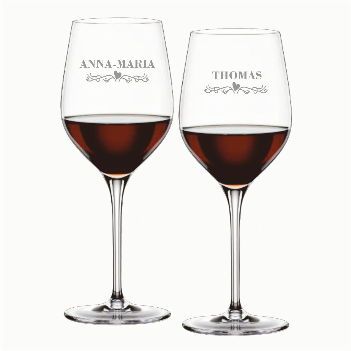 Weinglas mit Gravur – für Weißwein ca. 32cl Weißweinglas, Klarglas