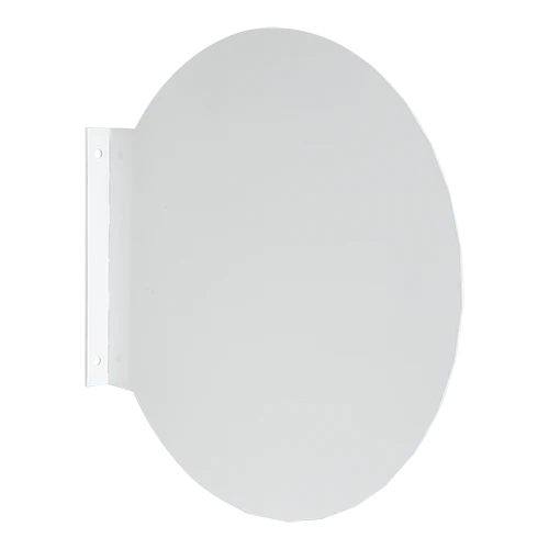 Ausleger - Schild basic doppelseitig, unbeleuchtet, runde Form