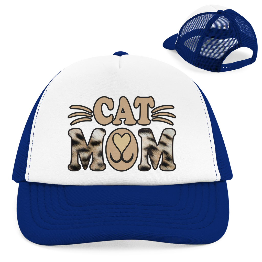 Retro Trucker Cap "Cat Mom"