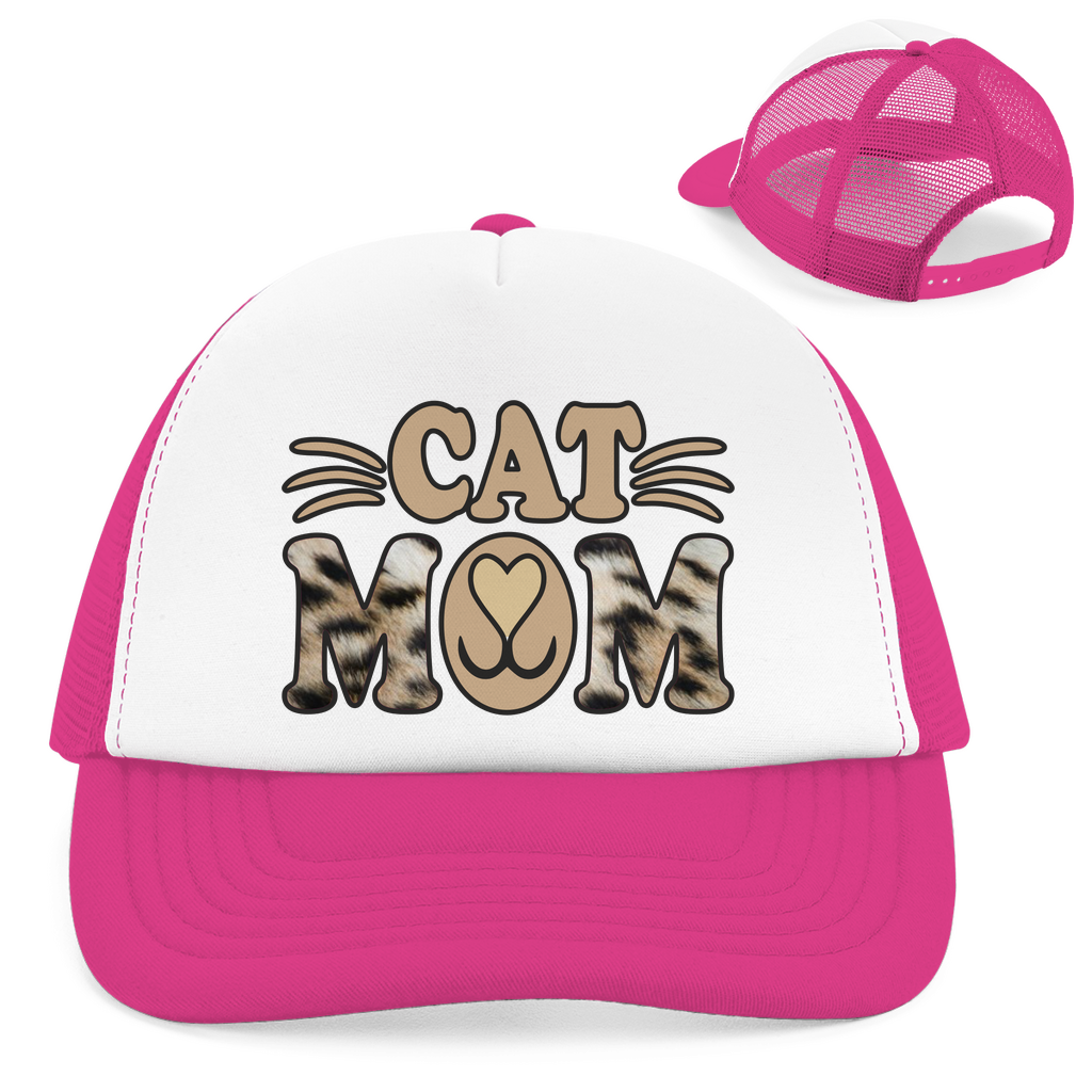 Retro Trucker Cap "Cat Mom"