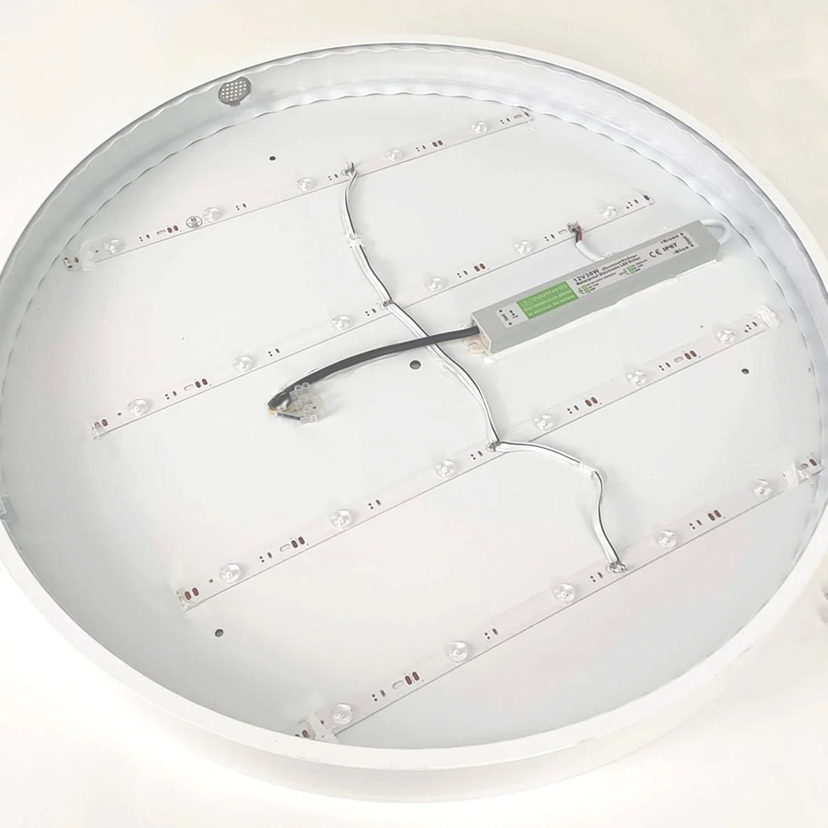 LED Leuchtschild für die Wandmontage einseitig, runde Form